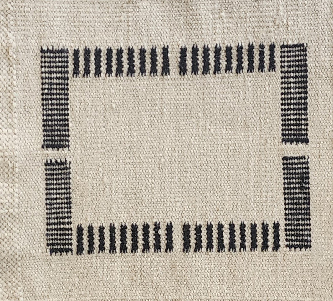 20260210_145310-2 HDR-658 Wool Dari Rug Sample – Handwoven Geometric Wool Swatch - Image 1